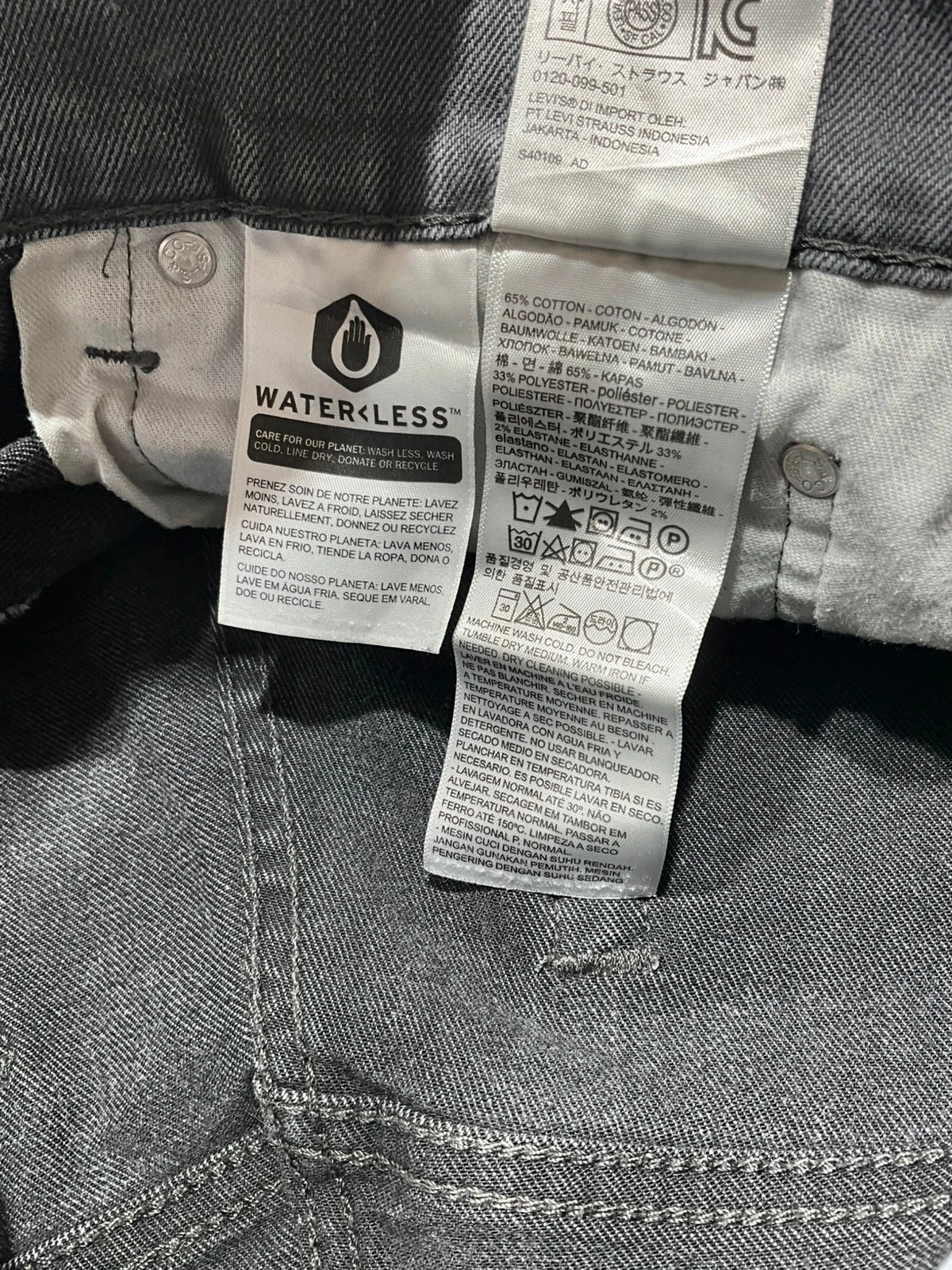 Jean Levi's 541 Coupe Athletic Taper W32 L34 Vintage GrisLvh 244 – photo 11